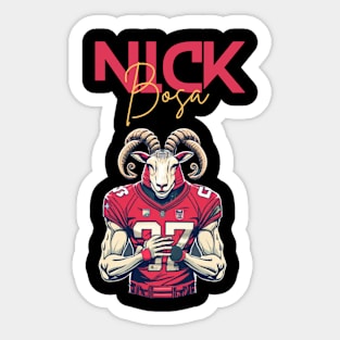 nick bosa the goat Sticker